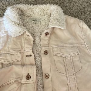 Thread & supply tan Sherpa lined jacket - tan/cream